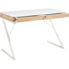 MCA Furniture Schreibtisch Bukarest weiß matt lackiert