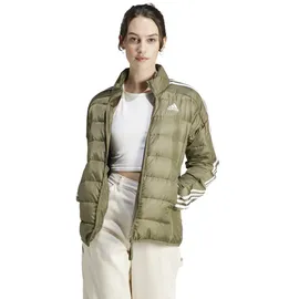 adidas Essentials 3-Streifen Light Daunenjacke Olive Strata XS