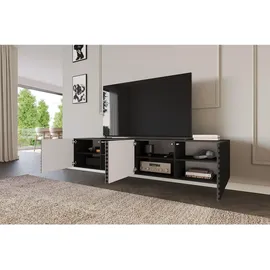 altdecor Zeno Lowboard 200 cm Schwarz Holz