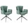 MCA Furniture MCA »NALON Esszimmerstuhl (2er Set) - Stuhl« (Set) 2 Stk.360° drehbar, Schwingfunktion, Metall, Veloursoptik, belastbar 120 kg