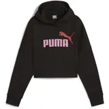 Puma ESS Logo Cropped Hoodie G, Mädchen Schweiß, PUMA black 152