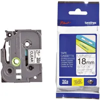 Brother TZ-141 schwarz auf transparent 1,8cm x 8m