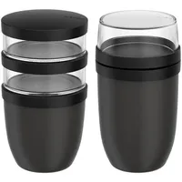 Mepal Ellipse Lunchpot-Set 2-teilig schwarz 10,5 cm 1,05 l