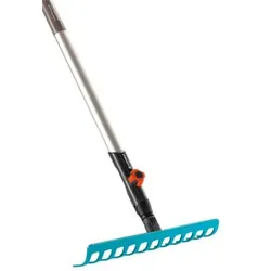 Gardena Combisystem-Rechen-Sortiment, Galvanisiertes Stahl, Holz, Grau, 1 Stück(