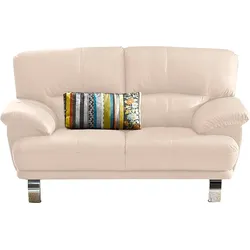 TRENDMANUFAKTUR 2-Sitzer »Cecillia, in italienischem Design, bequem«, hochwertige Verarbeitungsdetails TRENDMANUFAKTUR beige