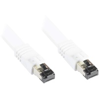 Good Connections Flach-Patchkabel, Cat8.1, U/FTP, RJ-45/RJ-45, 0,5m, weiß 8080-F005W