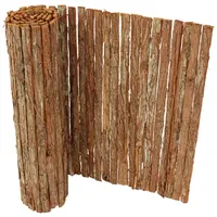 Rindenmatte Rindenzaun Country 175 x 300cm - Baumrinden Sichtschutzmatte mit doppelten Rindenstreifen 1,75m x 3m Braun