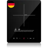 Induktionskochplatte, Iseasy Induktionskochfeld 1 Platte 2100W, 28Cm Kochplatte,