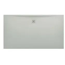 LAUFEN Pro Duschwanne H2119500770001 Marbond Ablauf lange Seite hellgrau