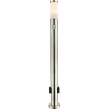 GLOBO Außenleuchte Edelstahl 110,0 cm 1x E27 silber