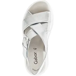Gabor Plateau-Sandaletten Damen Silber 40