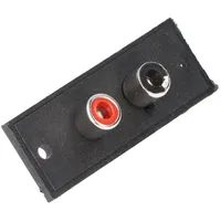 goobay Cinch-Terminal - 2x Cinch-Buchsen mit Lötfahnen