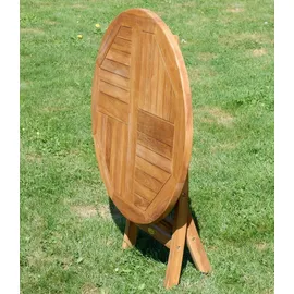 ALEOS. Gartentisch Ø 80 x 75 cm Braun