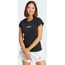 adidas Essentials Linear Cotton T-Shirt Black / White L