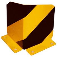 Schake Anfahrschutzwinkel, standard Stahlblech 5mm, gelb, beschichtet, + schwarzen