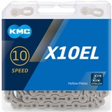 KMC Unisex-Adult Fahrradkette X10EL Silver, 10-Fach,