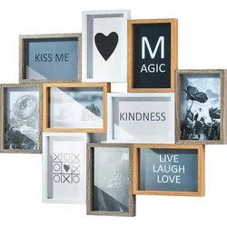 locker Bilder-Collage »HEART« locker Farbe Bild(er): braun