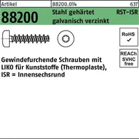 Industrial Quality Supplies Linsenkopfschraube für Kunstoffe VG 2,2x5 Stahl