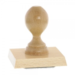 Holzstempel (90x80 mm - 16 Zeilen)
