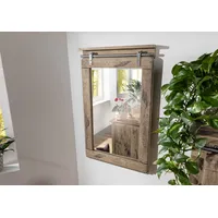 MASSIVMOEBEL24.DE Spiegel Mango 60x8x100 whitewash lackiert RAILWAY #363