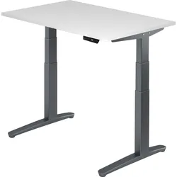 bümö elektrisch höhenverstellbarer Schreibtisch 120x80 cm mit Memory-Steuerung - Design Schreibtisch höhenverstellbar elektrisch, elektrischer