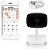 lionelo Babyline Go Steuerung der Kamera über Ihr Handy, Möglichkeit, Fotos und Videos aufzunehmen - weiß - Weiß