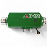 FORÇA Swiss Outdoor® Diesel Standheizung 5 kW – 12V Heizgerät für Camper & Van | Aluminiumgehäuse, leise 22 ml Pumpe, 310S Edelstahl-Brennkammer, Bluetooth App