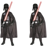 Rubie's Official Disney Star Wars klassisches Darth Vader-Kostüm, Größe 116 cm & Official Disney Star Wars klassisches Darth Vader-Kostüm, Kindergröße S, Alter 7 - 8 Jahre, Größe 128 cm