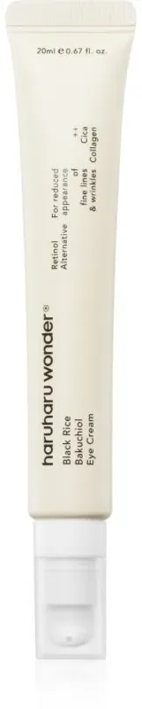 Haruharu Wonder Black Rice Bakuchiol Eye Cream Anti-Falten Augencreme zum nähren und Feuchtigkeit spenden 20 ml