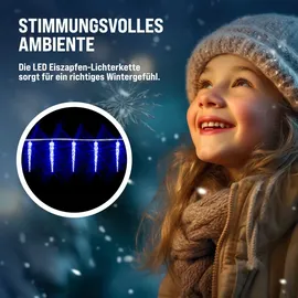 DEUBA Lichterkette Eiszapfen 80 LEDs 8m