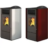 Punto Fuoco Lory 9,5 kW Pelletofen - - Rojo