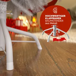 Casaria Weihnachtsbaum 180cm weiß