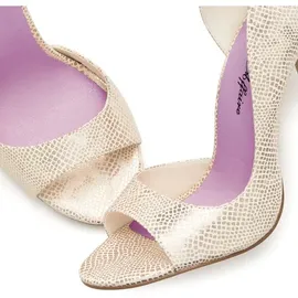 LASCANA BELLE AFFAIRE High-Heel-Sandalette Damen beige-goldfarben Gr.40