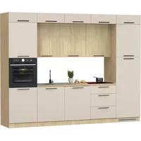 kochstation Küchenzeile Luna 300 cm beige
