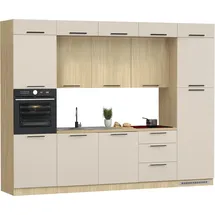 kochstation Küchenzeile Luna 300 cm beige