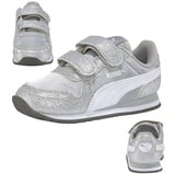 Puma Kinder Sneaker Cabana Racer Glitz V PS 370985-01 32 - Puma Silver-Puma White