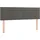 vidaXL Boxspringbett 140 x 200 cm Dunkelgrau