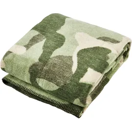 done.® »Camouflage« Wohndecke mit einfassender Ziernaht, Kuscheldecke