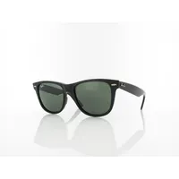 Ray-Ban RB 2140 Wayfarer Unisexsonnenbrille Vollrand Quadratisch Acetat-Gestell, schwarz