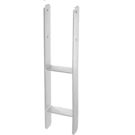 FP Zaunpfahl 141 x 5,6 cm Weiß/Feuerverzinkt