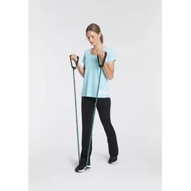 H.I.S. H.I.S Funktionsshirt Spar-Set, 2er-Pack, figurbetonter Schnitt, sportlicher Look, mit trendigem Logodruck Gr. 44/46, Schwarz/Mint, , 85347740-44