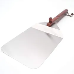 Allgrill Pizzaschaufel aus Edelstahl mit Holzgriff   51 x 20 cm   Schlichtes Design   Universell einsetzbar   Leicht zu reinigen