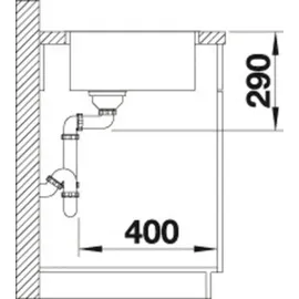 Blanco Andano 450-IF edelstahl seidenglanz + Handbetätigung + InFino