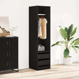 vidaXL Kleiderschrank mit Schubladen 50x50x200 schwarz