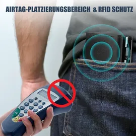 snmoec Geldbörse Geldbörse Herren mit RFID Schutz, Portmonee Portemonnaie Herren klein Slim Wallet mit Münzfach, 12 Karten Kreditkartenetui Geldbeutel