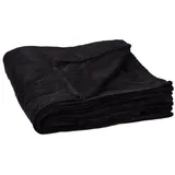 Relaxdays Kuscheldecke 200 x 220 cm schwarz