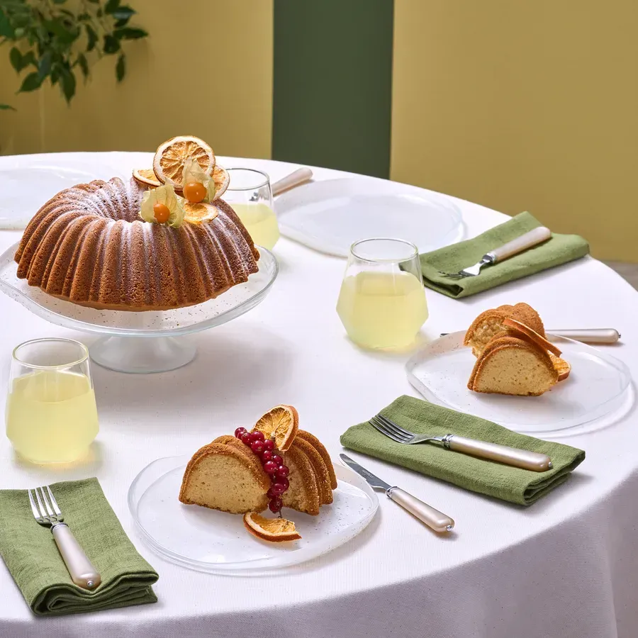 Karaca Jota Grau Dessert-Set für 6 Personen, 7 teilig