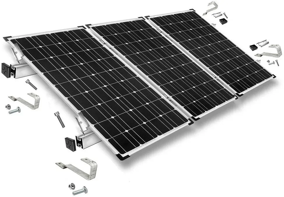 Befestigungskit mit Biberschwanz Dachhaken für Schrägdachmontage Solarpanele Rahmenhöhe 30mm | 3 | 30mm