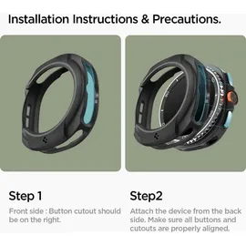 SPIGEN Liquid Air Hülle Smartwatch, Schwarz