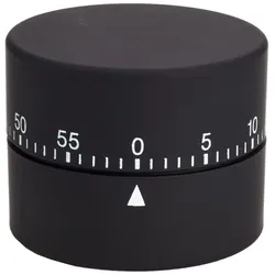 Efalock Timer ROUND mechanisch schwarz